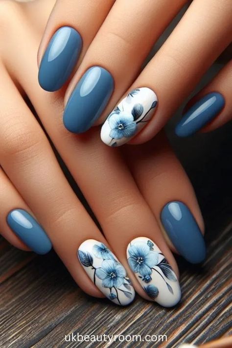 Sky Blue Nails, Blue Coffin Nails, Baby Blue Nails, Blue Acrylic Nails, Blue Nail Art, Pretty Nail Designs, Nail Art Ombre, Blue Nail Designs, Blue Nail