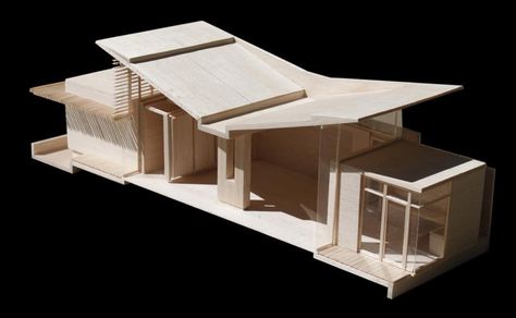 Butterfly Roof, Arsitektur Masjid, Architects Office, Arch Model, Roof Architecture, Architecture Model Making, Building Facade, House Roof, Roof Design