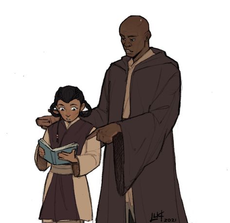 Mace Windu And Depa Billaba, Jedi Master And Padawan, Depa Billaba Fanart, Mace Windu Fan Art, Master And Padawan, Channel Boots, Depa Billaba, Gray Jedi, Jedi Council