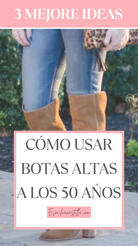 Las botas son uno de los mejores accesorios que se pueden combinar con la ropa, por ello es importante saber cómo llevar botas altas a los 50 años ya que es una buena herramienta para crear looks realmente increíbles. Una de las ventajas más claras que ofrecen en la mayoría de los casos estos zapatos es que se pueden combinar de manera sencilla con cualquier tipo de ropa, pueden usarse tanto con un estilo formal como para un estilo casual. Outfits Con Botas Y Jeans, Outfit Botas, Chunky Boots, Jean Outfits, New Outfits, Fashion Tips, Denim Outfits, Tela