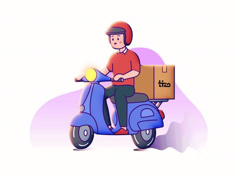 Delivery Animation by Eliezer Mendieta Delivery Animation, Animation Design, Global Community, Creative Professional, Mario Characters, Fictional Characters, Art