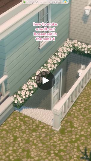 101K views · 19K reactions | how to make a walk out basement in the sims 4 ✨ #thesims4 #thesims #daniellebuilds | danielle 🌼 Sims 4 Basement, Walk Out, The Sims4, The Sims 4, A Walk, The Sims, Sims 4, Basement, Walking