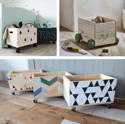 Stylish Ways to Hide Toys - by Kids Interiors Hide Toys, Toddler Rooms, Box Diy, Toy Rooms, Kids Interior, Storage Design, Toy Box, Kids Storage, Kids Playroom