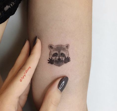 Raccoon Pics, Raccoon Tattoos, Racoon Tattoo, Tattoos Life, Forearm Cover Up Tattoos, Raccoon Tattoo, Rare Tattoos, Raccoon Art, Dinosaur Tattoos