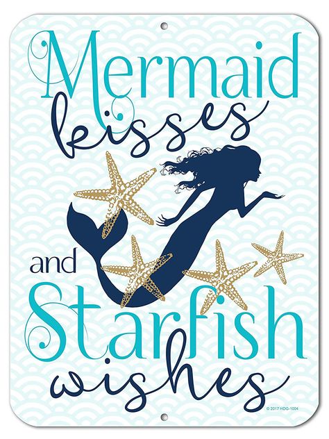 Mermaid Humor, Mermaid Sign, Starfish Decor, Custom Street Signs, Mermaid Kisses, Pool Art, Mermaid Pictures, Mermaid Lover, I Love The Beach