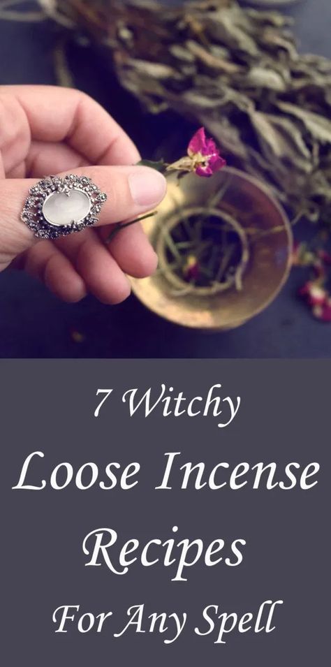 7 Easy Incense Recipes for Any Magic Spell - Moody Moons Apothecary Recipes Diy, Incense Witchcraft Uses, Herbal Incense Blends, Herbal Incense Recipe, Incense Blend Recipes, Diy Loose Incense, Homemade Incense Recipes, Loose Incense Recipes, Smudge Recipes