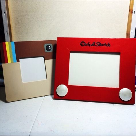 Diy instaframe and etch-a-sketch frame Diy Etch A Sketch, Etch A Sketch, Story Birthday, Toy Story Birthday Party, Church Crafts, Toy Story Birthday, Toy Store, Classroom Decor, Toy Story