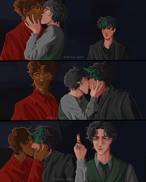 harry potter marauders #jamespotter #regulusblack #jegulus #remuslupin #siriusblack #wolfstar sirius/james rosekiller, wolfstar, slytherins, jegulus, School years make me very emotional. When they were just allowed to be kids wolfstar text post fan art Harry, James Potter Sirius black and remus lupin from marauders, Jegulus ship, Starchaser, Lily Evans, Draco Malfoy, Hermione Granger sirius orion black slytherin skittles barty crouch bartemius crouch jr evanon Instagram | Hashtags Regulus Black And Draco Malfoy, Regulus Black And Barty Crouch Jr Fanart, Regulus Black And Sirius Black Fanart, Jegulus Spicy Fanart, Sirius And Regulus Black Fanart, Barty Crouch Jr Fanart, Jegulus Fanart, Tvd Wallpaper, Marauders Jegulus