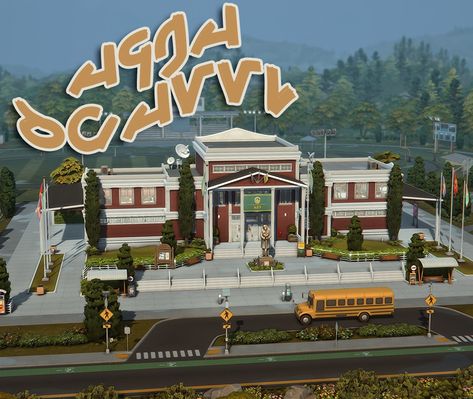 Sims 4 Daycare, Sims 4 Copperdale, 90s Teen Movies, Sims Lots, The Sims 4 Lots, Sims 4 House Building, Sims 4 Body Mods, Sims Building, Sims House Plans