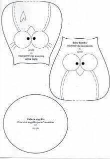 Owl Templates, Owl Sewing, Felt Owls, Felt Owl, Owl Fabric, Owl Crafts, Owl Patterns, Felt Patterns, Sewing Toys