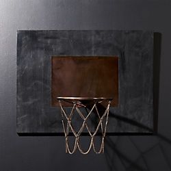 Navy Leather And Copper Basketball Hoop Home Office For Man, Man Office, Sports Room, Basketball Hoop, Big Boy Room, Design Guide, Functional Furniture, Navy Leather, Home Office Design