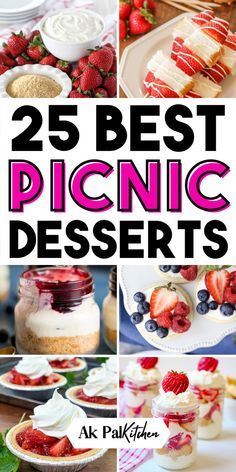 Picnic desserts are a breeze! Explore our easy picnic treats and refreshing summer desserts. Dive into no-bake picnic dessert recipes, summer fruit desserts, and cold summer treats perfect for any outdoor gathering. From portable picnic dessert ideas like summer berry tarts and picnic-friendly cakes to healthy summer dessert recipes, we have options for everyone. From strawberry desserts, citrus desserts, like lime cakes and orange poke cake recipes, and homemade popsicles, we've them all. Cold Healthy Desserts, Picnic Desserts Outdoor, Citrus Desserts Easy, Summer Picnic Dessert Ideas, Best Summer Dessert Recipes, Berry Desserts Easy, Summer Potluck Desserts, Picnic Dessert Ideas, Picnic Dessert Recipes