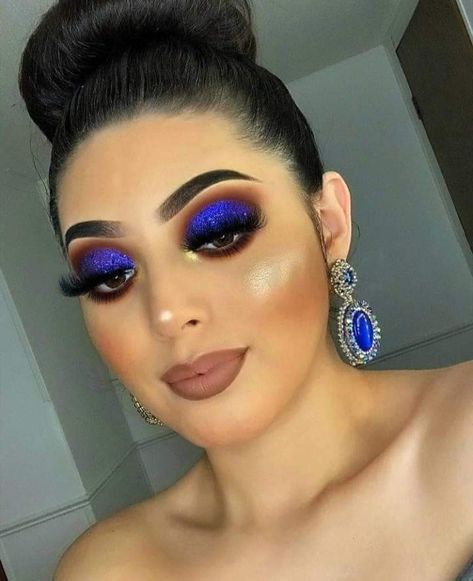 Evening Eye Makeup, Glitter Makeup Looks, Date Night Makeup, Bridal Eye Makeup, Makeup Face Charts, Pinterest Makeup, Glam Makeup Look, Dope Makeup, Colorful Eye Makeup