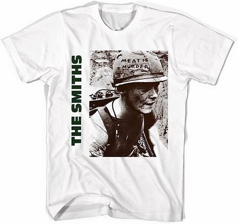 About The Smiths Meat Is Murder Rock Band T-shirt T shirt Men Women Unisex T-shirt Top Tee: You will love our comfort T-shirt once you put them on and experience a perfect combination of softness and stretchiness. Each comfort T-shirt is constructed with 100% preshrunk combed ring spun cotton, 30 singles to give you freedom of movement no matter what you’re doing. Perfect Design: Semi-fitted. High stitch density for smoother printing surface. 3/4" non-topstitched collar, taped n...