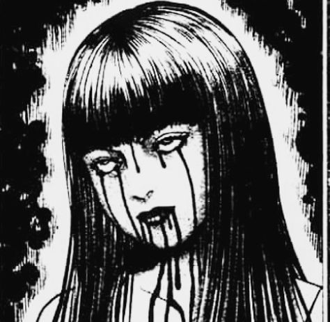 Junji Ito Pfp, Pfp Discord, Horror Drawing, Creepy Drawings, Japanese Horror, Get Out Of Bed, Horror Icons, Junji Ito, Gothic Anime