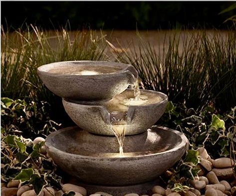 Small Patio Water Feature, Small Indoor Waterfall, Zen Water Features, Balcony Water Feature, Small Garden Fountain, Zen Garden Fountain, Modern Water Fountain, Bowl Water Feature, Zen Patio