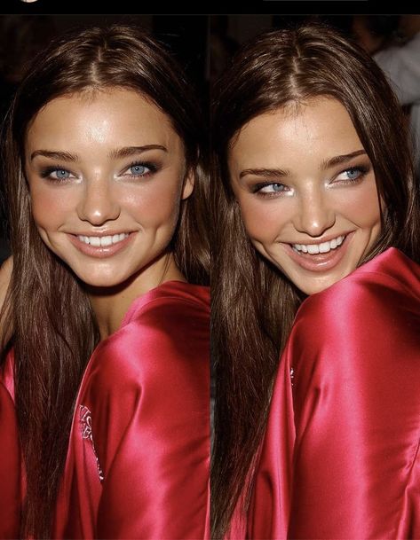 Need Aesthetic, Miranda Kerr Victoria Secret, Aesthetic Account, 2000s Makeup Looks, Aesthetic Finds, Bombshell Makeup, Makeup Vs No Makeup, Angel Makeup, Miranda Kerr Style