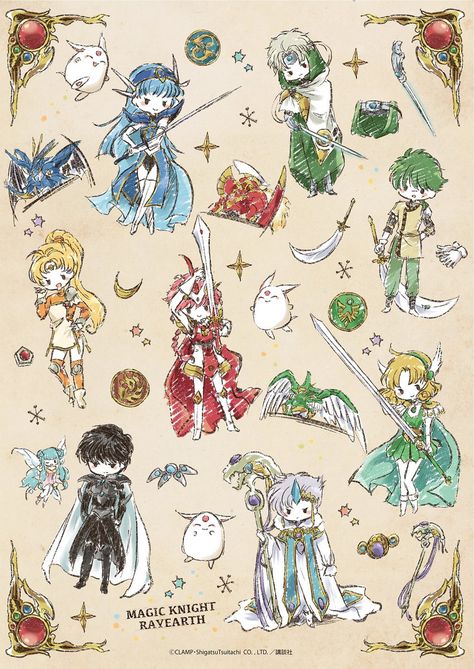 Clamp Manga Art, Magic Knight, Magic Knight Rayearth, Card Captor Sakura, Tsubasa Chronicles, Mahō Shōjo, Sakura Card, Card Captor, Manga Artist