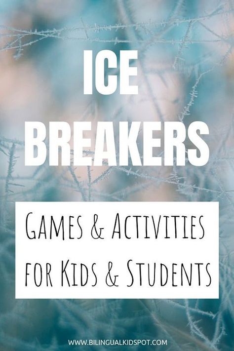 Ice breaker games for kids and students Ice Breaking Games, Fun Ice Breaker Games, Ice Breaker Games For Kids, Icebreaker Games For Kids, Ice Breaker Activities, Team Building Icebreakers, Name Games For Kids, Fun Icebreaker Games, Sports Classroom