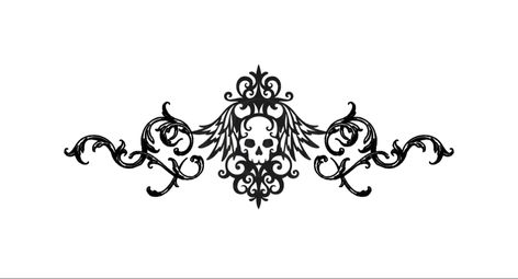 Gothic Line Art, Gothic Skull Tattoo, Victorian Gothic Tattoo Ideas, Tattoo Claims, Pants Painting, Back Tats, Armband Tattoo Design, Gothic Tattoo, Mandala Tattoo Design