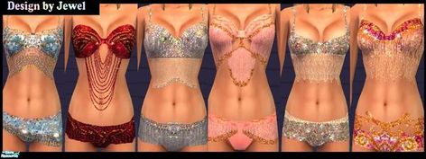 Sims 4 Belly Dance Outfit, Sims 4 Belly Dancer Cc, Sims 4 Belly Dancer, Sims 4 Controls, Belly Dance Bra, Burlesque Outfit, Dance Bras, Dancer Wear, Belly Dance Outfit