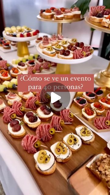 Ideas Para Catering, Finger Food Catering, Persona 1, Finger Food, Finger Foods, Birthday