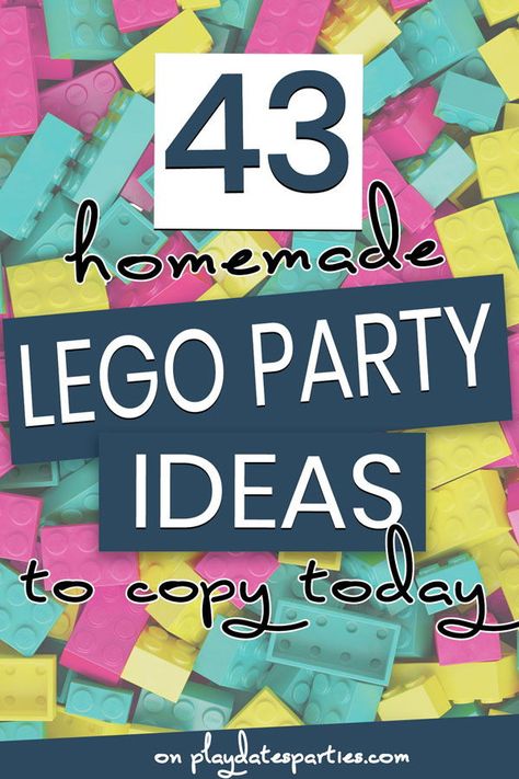 Lego Movie Party Decorations, Lego Giveaway Ideas, Lego Birthday Snacks, Lego Friends Birthday Party Ideas, Diy Lego Birthday Party, Lego Birthday Party Girl, Lego Birthday Party Decorations Diy, Lego Party Snacks, Girl Lego Birthday Party