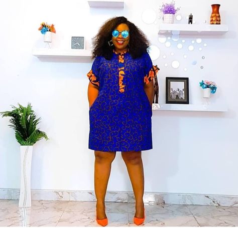 Kampala Bubu, Ankara Shift Dress, Simple Dress Styles, Ankara Short, African Fabric Dress, Dress Ankara, Short African Dresses, African Dresses Modern, Short Dress Styles