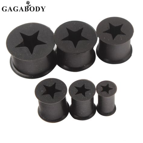 Christmas GAGA Body Piercing 1Pair for Each Size Star Ear Tunnel Screw Plug Ear Expander Stretcher Piercing Gauge Gauged Ears, Ear Tunnels, Ear Gauges, Jewelry Sets, Screw, Piercings, Coffee Table, Christmas