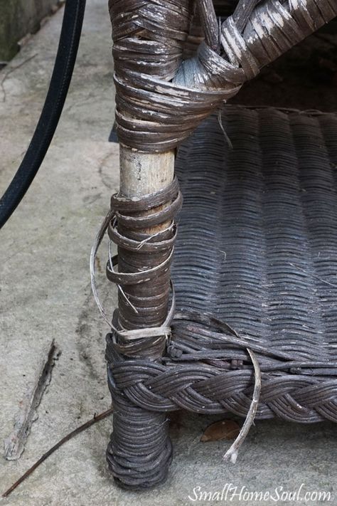 Wicker Table Repair - My Patio Refresh Part 2 - Girl, Just DIY! Wicker Furniture Repair, Painting Wicker, Wicker Patio Furniture Ideas, Patio Refresh, Resin Wicker Patio Furniture, Patio Furniture Makeover, Wicker Patio Chairs, Old Wicker, Wicker Couch