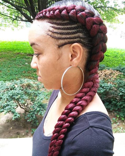 Marsala Braids For Black Women Pocahontas Braids, African American Braided Hairstyles, Two Braid Hairstyles, African American Braids, Women Models, Fishtail Braid, Two Braids, Cool Braid Hairstyles, Braids With Weave