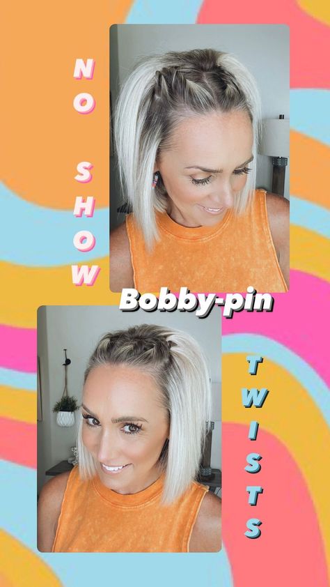 Always love a good hair-hack! 🤗 The “no-show-bobby-pin” tip is such a simple, yet effective trick! ✨👏🏼 #tipsandtricks #hairstylingtips… | Instagram Teased Short Hair, Easy Fun Hairstyles, Easy Hair Dos, Hair Pinned Back, Summer Hairstyles Curly, Cool Easy Hairstyles, Hair Hack, Short Hairstyles Fine, Easy Hairdos