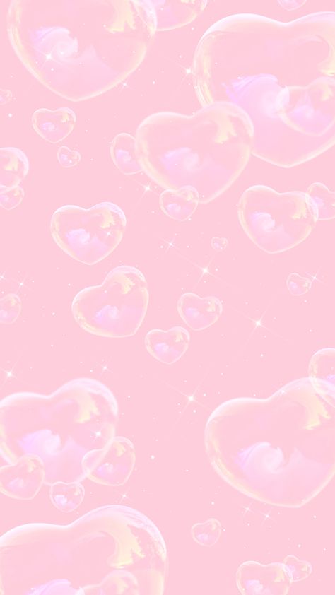 Pink Bubble Hearts Wallpaper, Pink Bubble Wallpaper, Pink Kawaii Background, Pink Themed Wallpaper, Flip Phone Wallpaper, Pink Heart Wallpaper, Pink Lockscreen, Cute Pink Wallpaper, Pink Wallpaper Quotes