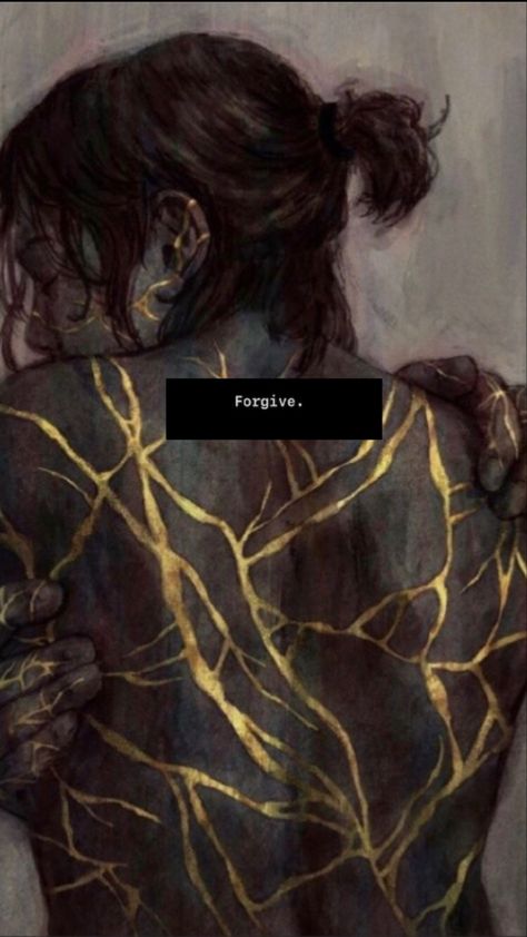 Forgive Aesthetic, Art About Healing, Kintsugi Aesthetic, Healing Artwork, Forgive Myself, Pretty Hand Tattoos, Contemporary Abstract Painting, April 2024, Move Forward