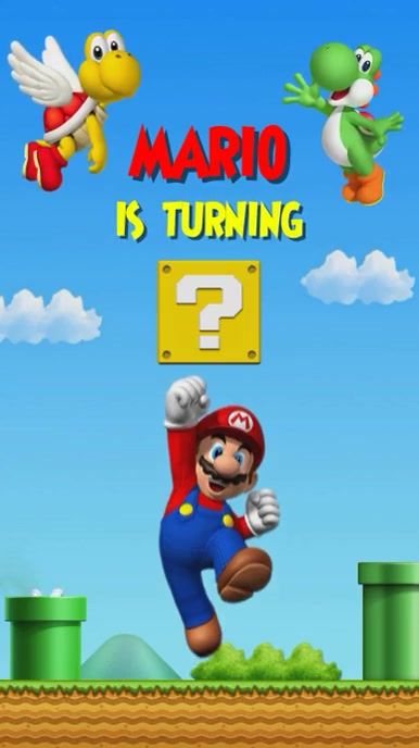 Super Mario Invitation, Super Mario Bros Party, Adventure Party, Mario Bros Birthday, Mario Bros Party, Super Mario Birthday Party, Bday Invitations, Movie Birthday, Super Mario Party