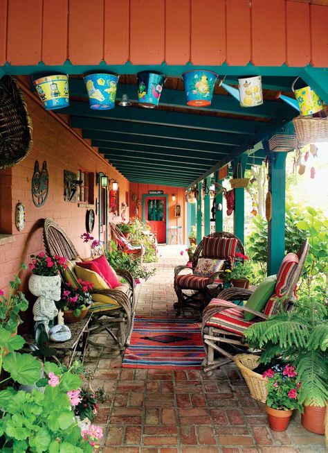 Mexican Garden, Mexican Home Decor, Mexican Home, Hacienda Style, Beautiful Patios, Deco Boheme, Mexican Decor, Backyard Projects, Mexican Style