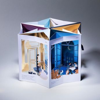 Pop Up Book Architecture, Interactive Book Design Creative, Pop Up Illustration, Pop Up Book Design, Carousel Card, Carousel Book, Illustration Gift Ideas, Pop Up Books, Popup Book