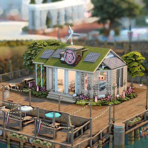 Sims 4 Cc Free Lots, Newcrest Sims 4 Ideas Map, Sims 4 Cat Cafe, Sims Newcrest Ideas, Sims 4 Newcrest Ideas, Sims 4 Build Ideas Community, Sims 4 Unfurnished House, Sims Community Lots, Sims 4 Cafe Ideas