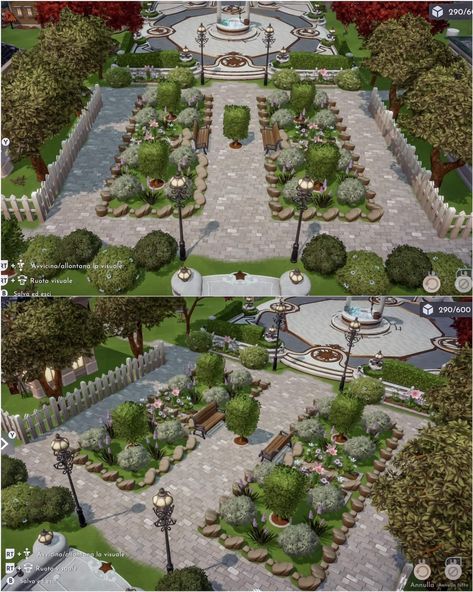 Dreamland Ideas, Disney House Ideas, Disney Island, Valley Game, Plaza Design, Disney Dreamlight Valley, Valley Landscape, Valley Village, Disney Games