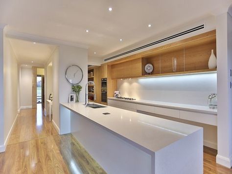 Kitchen timber overhead cupboards Open Kitchen, Kitchen Ideas, Cupboard, Kitchens, Dining Room