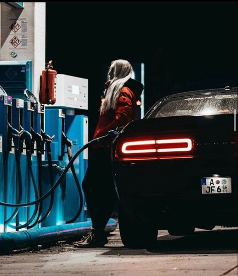 Car Gas Station Photoshoot, Car Street Photography, Women Car Photoshoot, Photoshoot With Car Ideas, Night Time Car Photoshoot, Car Shooting Girl, New Car Pictures Poses, Miata Photoshoot, Car Shoot Ideas