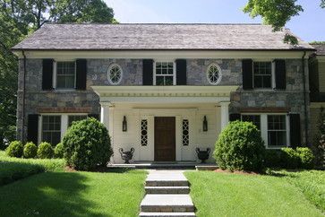 . Greenwich Ct, Spring Design, Front Door, Exterior, Stone, Design