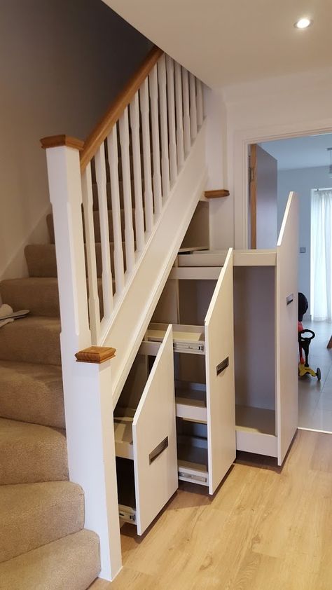 Stairs Storage Drawers, Under Stairs Drawers, Stair Drawers, Stairs Makeover Design, تحت الدرج, Under Stairs Storage, Stairs Renovation, Stairs Storage, Stairs Makeover