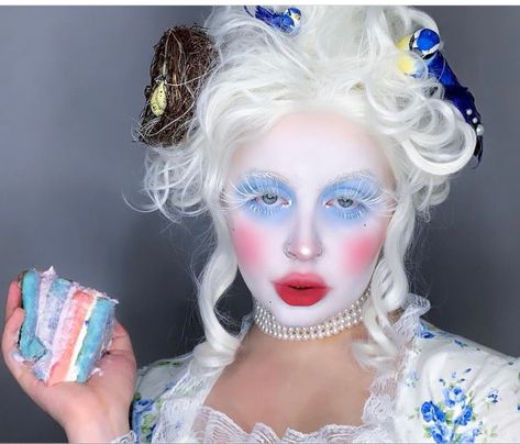 18th Century Makeup, Marie Antoinette Makeup, Marie Antoinette Style, Marie Antoinette Costume, Makeup Charts, Drag Make-up, Drag Makeup, Queen Makeup, Cool Makeup Looks