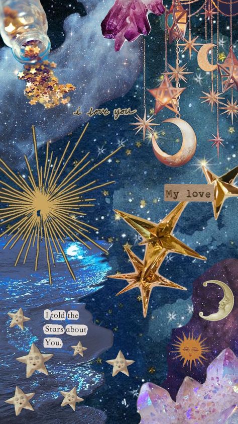 star love Star Collage, Collage Background, Love Stars, Constellations, You And I, I Love You, Love You, Collage, Stars