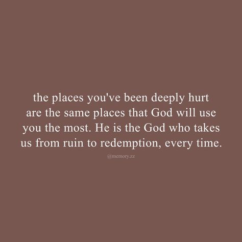 From ruin to redemption! God never fails. • • #christian #christianquotes #God #Godsplan #trustGod #inspiration #inspirationalquotes #inspiring #explore My God Did Not Fail, Quotes About Redemption, God Never Fails, Bible Notes, Daughters Of The King, Gods Plan, God First, God Is Good, Trust God