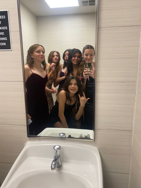 School Dance With Friends, Winter Formal Aesthetic Dance, Formal Dance Aesthetic, Middle School Dance Aesthetic, Semi Formal High School Dance, Aesthetic Formal Dresses, Winter Formal Aesthetic, 8th Grade Aesthetic, School Dance Aesthetic