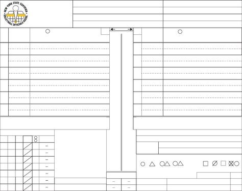 Volleyball Score Sheet, Template Printable, Volleyball, Free Download