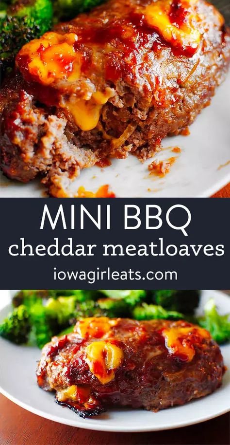 Mini Bbq Bacon Cheddar Meatloaf, Gluten Free Recipes Hamburger Meat, Bbq Ground Beef Recipes, Ground Beef Gluten Free Recipes, Gluten Free Ground Beef Recipes, Amazing Dinners, Mini Meatloaf Recipes, Weekday Recipes, Bbq Meatloaf