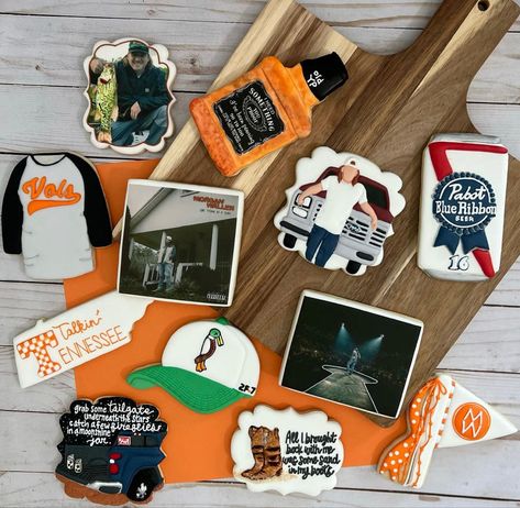 #morganwallencookies Morgan Wallen Cookies, Morgan Wallen, Future Plans, Birthday Cookies, 8th Birthday, Custom Birthday, Blue Ribbon, Birthday Party Themes, Birthday Ideas